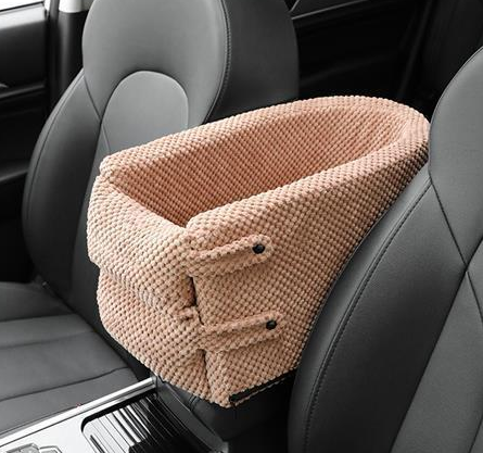 Portable Pet Dog Car Seat Central Control Nonslip Dog Carriers Safe Car Armrest