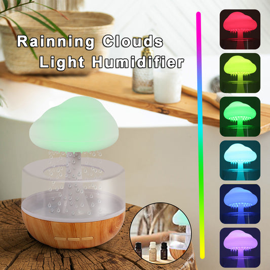 Raining Cloud Humidifier With Night Light Aromatherapy Oil Diffuser