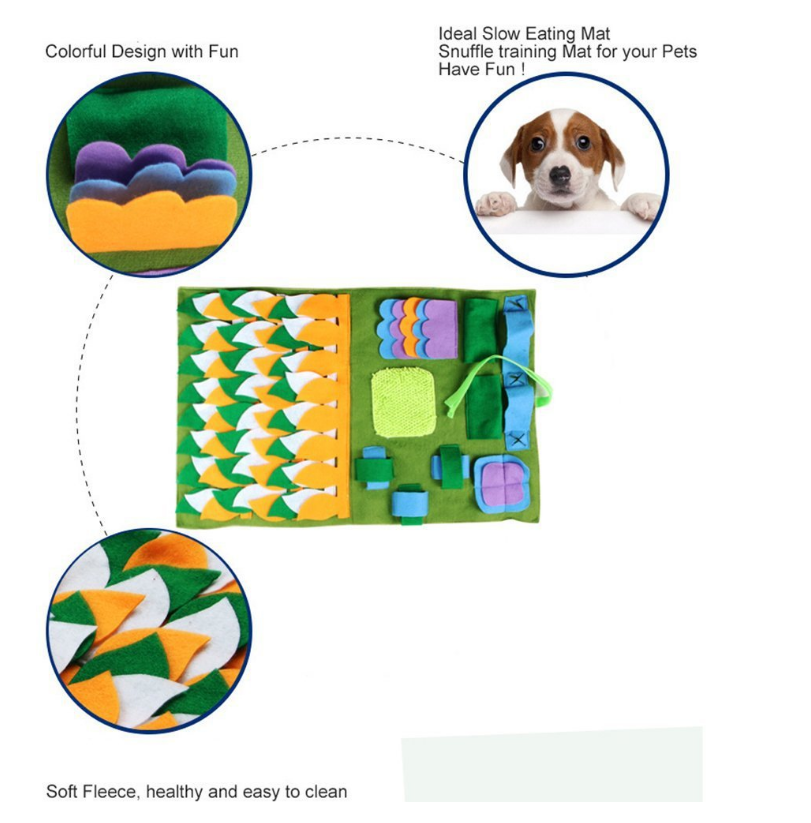 Pet Training Blanket Detachable Stitching Dog Sniffing Pad