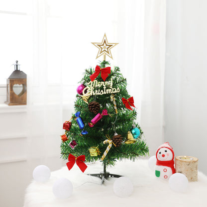 Mini Christmas Tree With Lights Small Accessories Bow Bells Decorations