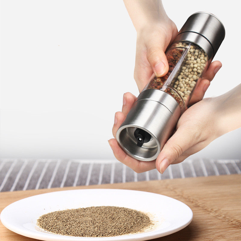 Black pepper grain grinder manual seasoning bottle