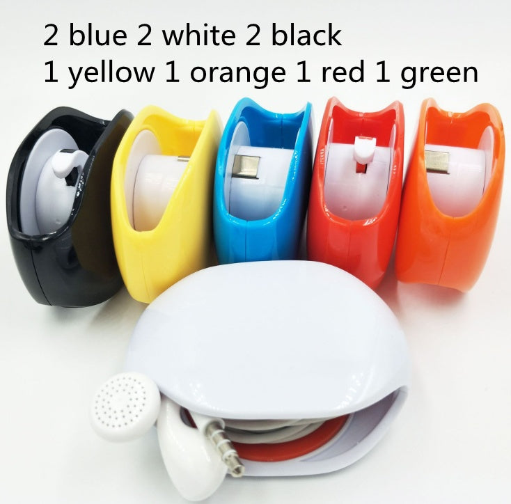 Automatic Earphone Retractor Reel-type Push-type Telescopic