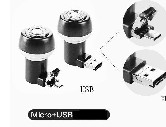 Magnetically absorbed mini-mobile shaver
