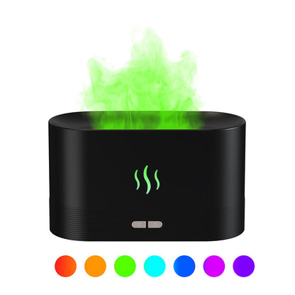 Aroma Diffuser With Flame Light Mist Humidifier Diffuser
