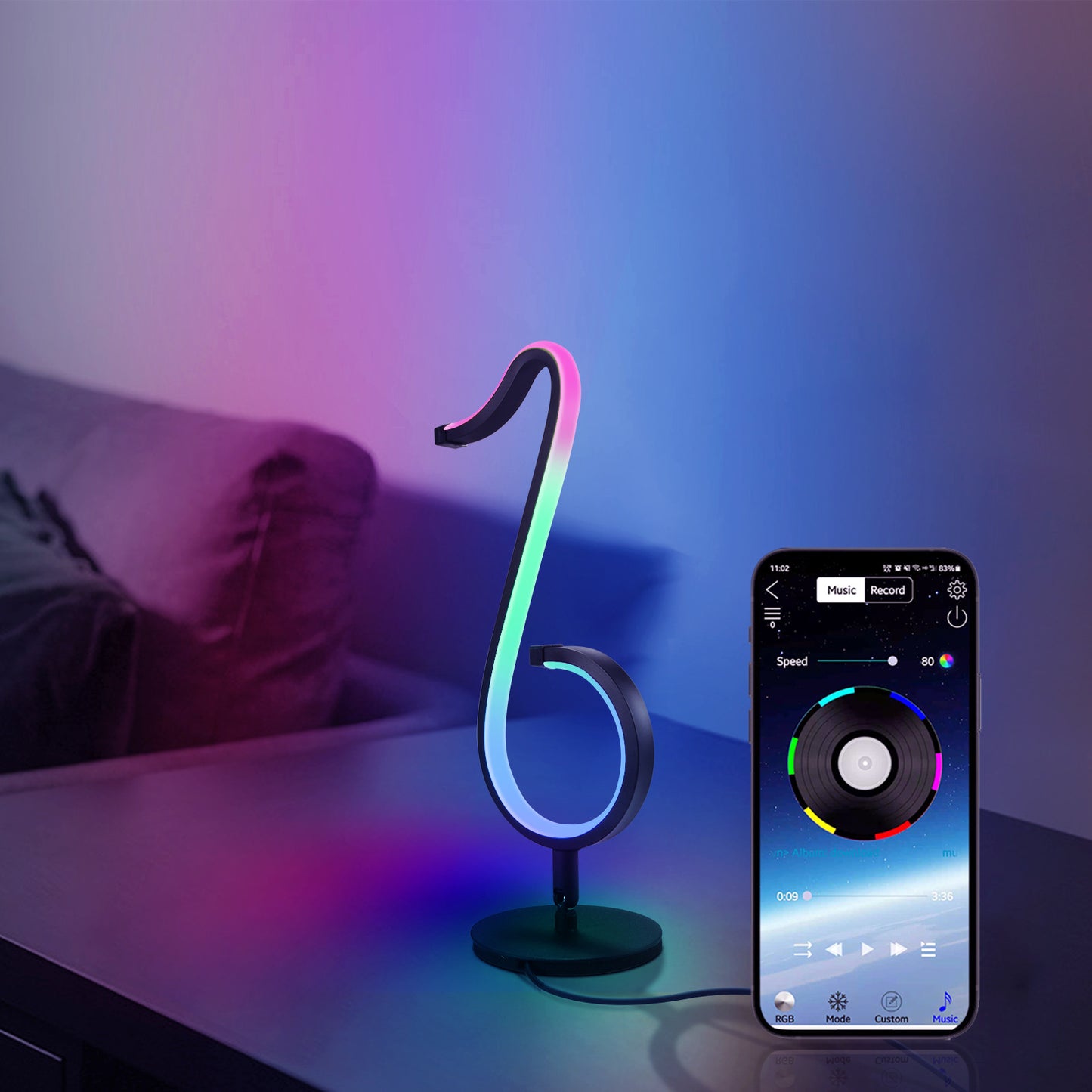Intelligent APP Remote Control Symphony Atmosphere Light