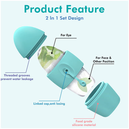 Silicone Ice Face Roller Contour Shrink Pores Remove Dark Circles