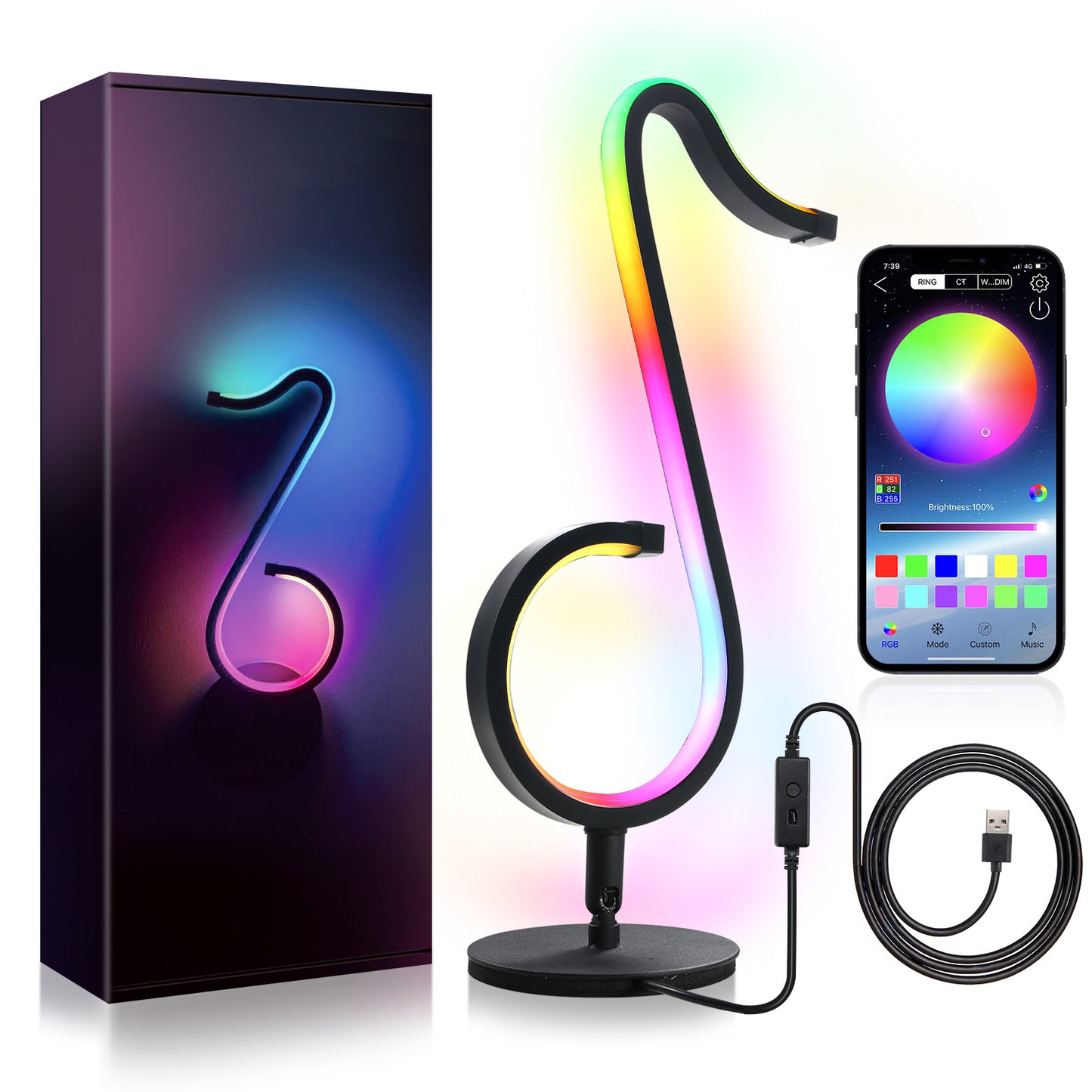 Intelligent APP Remote Control Symphony Atmosphere Light