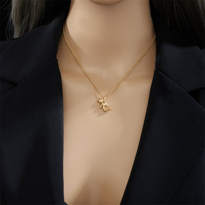 Cute Cartoon Three-dimensional Bear Necklace