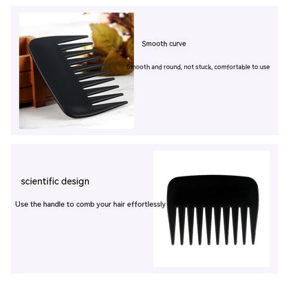 Black Plastic Comb For Men's Barber Care