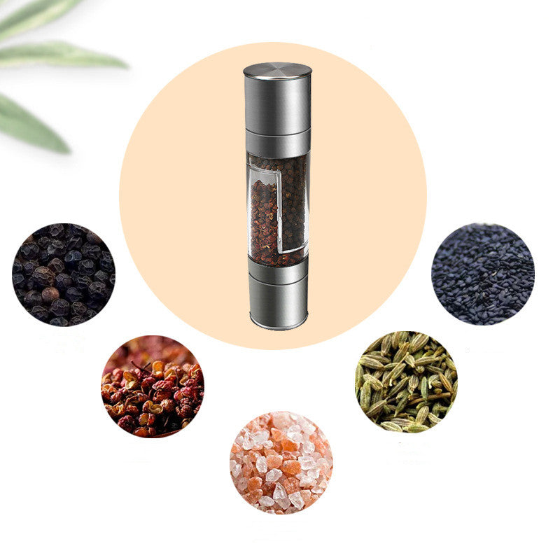 Black pepper grain grinder manual seasoning bottle