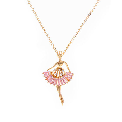 Ins Ballet-girl-shaped Necklace Fashion Personality
