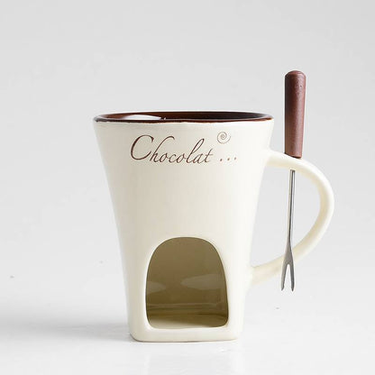 Fondue Mug Set Personal Mini Fondue Pots Melter Cup