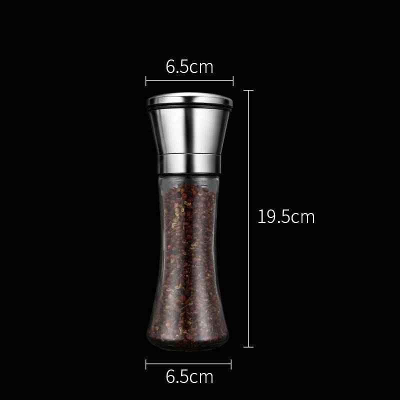 Black pepper grain grinder manual seasoning bottle