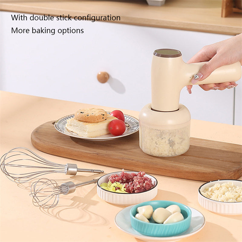 2 In 1 Electric Garlic Chopper USB Rechargeable Ginger