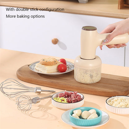 2 In 1 Electric Garlic Chopper USB Rechargeable Ginger