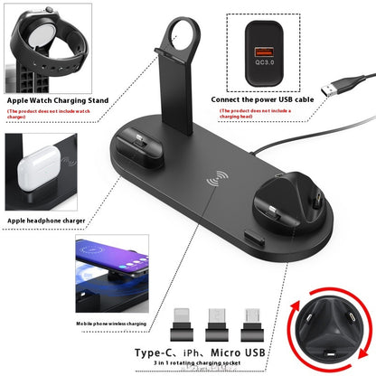 Mobile Phone Wireless Charger Headset Recharge Stand