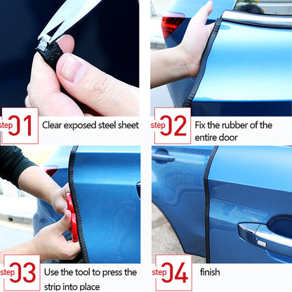 Universal Built-in Steel Disc Car Anti Collision Strip Auto Door Edge