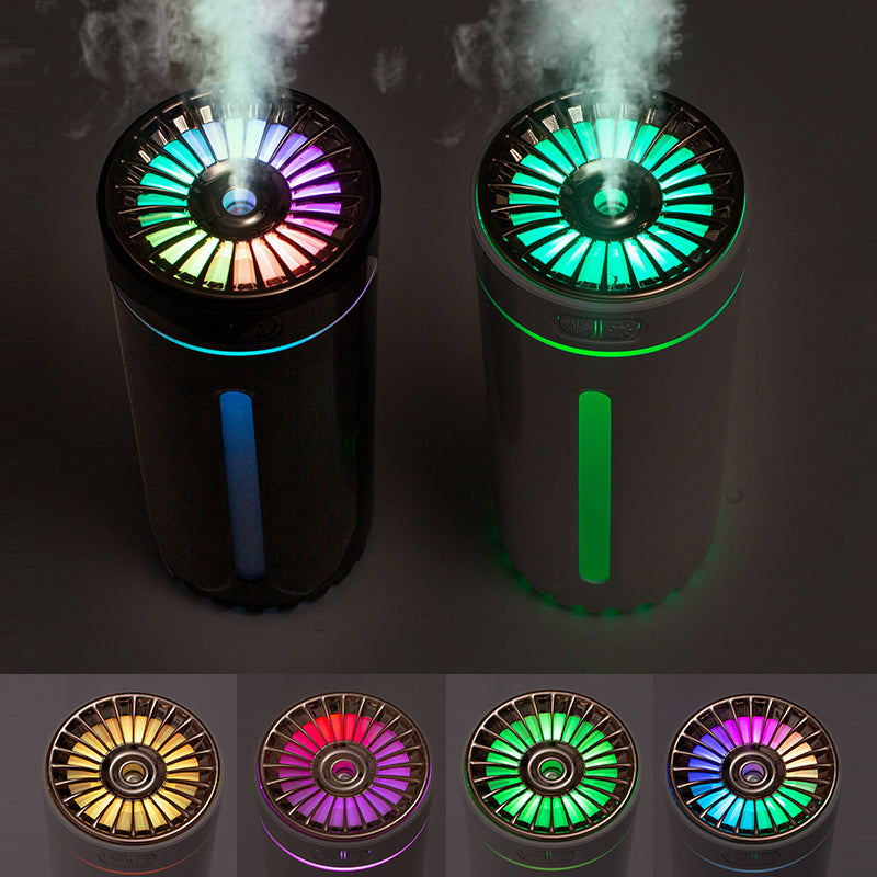 Wireless Air Humidifier Colorful Lights Mute Ultrasonic USB Fogger