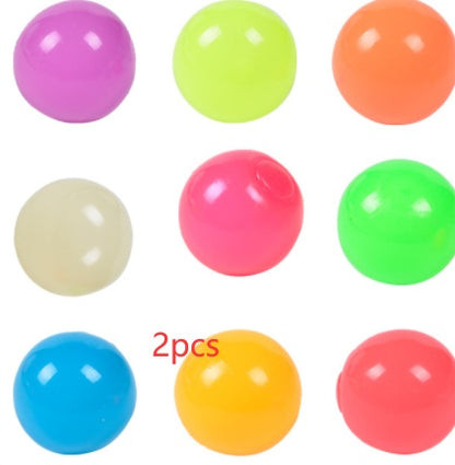 Luminous Sticky Ball Toys Sticky Wall Home Party Games