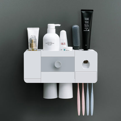 Bathroom Wall-mounted Magnetic Toothbrush Rack