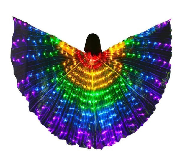 LED Butterfly Wings Halloween Stage Performance Props Women Dance