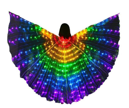 LED Butterfly Wings Halloween Stage Performance Props Women Dance