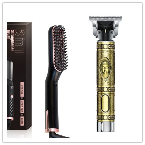 Multifunctional Electric Straightening Hair Comb Fast Irons Auto Straight Beard Brush