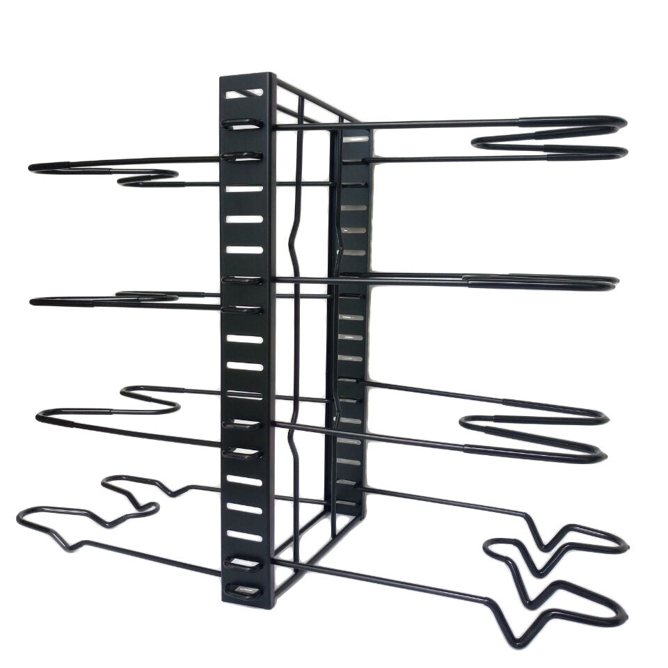 8 Tiers Iron Storage Racks Kitchen Organizer Shelf Holder Black Drain