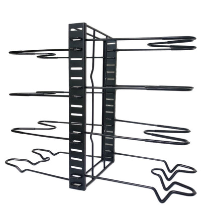 8 Tiers Iron Storage Racks Kitchen Organizer Shelf Holder Black Drain