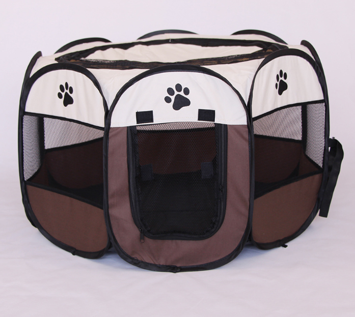 Fast folding octagonal pet fence, 600D Oxford cloth