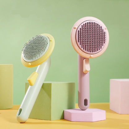 New Pet Cat Brush Self-cleaning Comb Looper