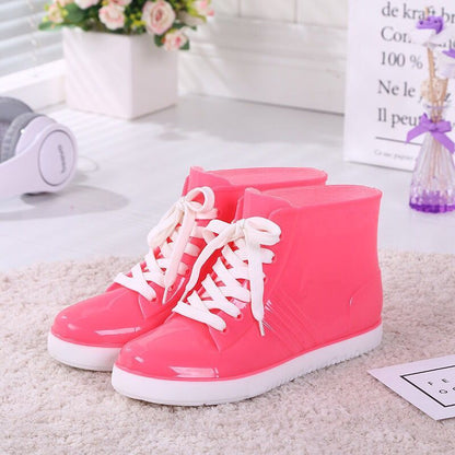 Women Fashion Style Outer Shoes Non-slip Rain Boots