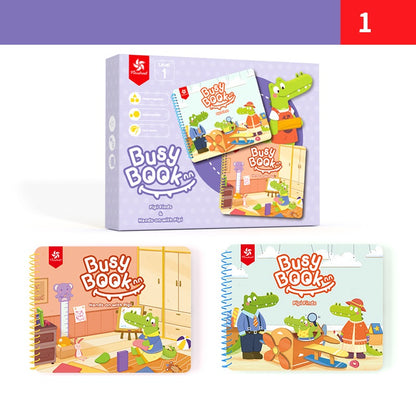 Intelligence Toys Children's Busy Book Baby Early Education Perception Book Velcro Puzzle