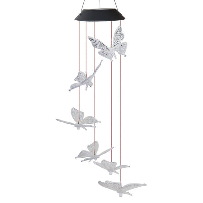 Color Changing Solar Power Wind Chime Crystal Ball