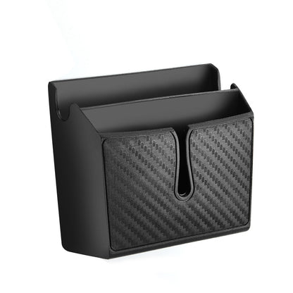 Manufacturers Supply Removable Sticky Imitation Carbon Fiber Mobile Phone Storage Box