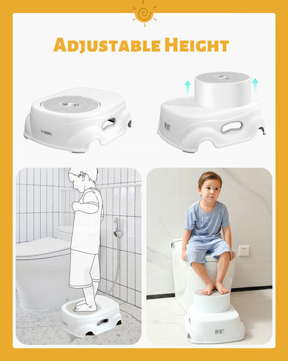 Padded 2-Step Step Stool 2-Step Footstool - Step Stool Non-slip