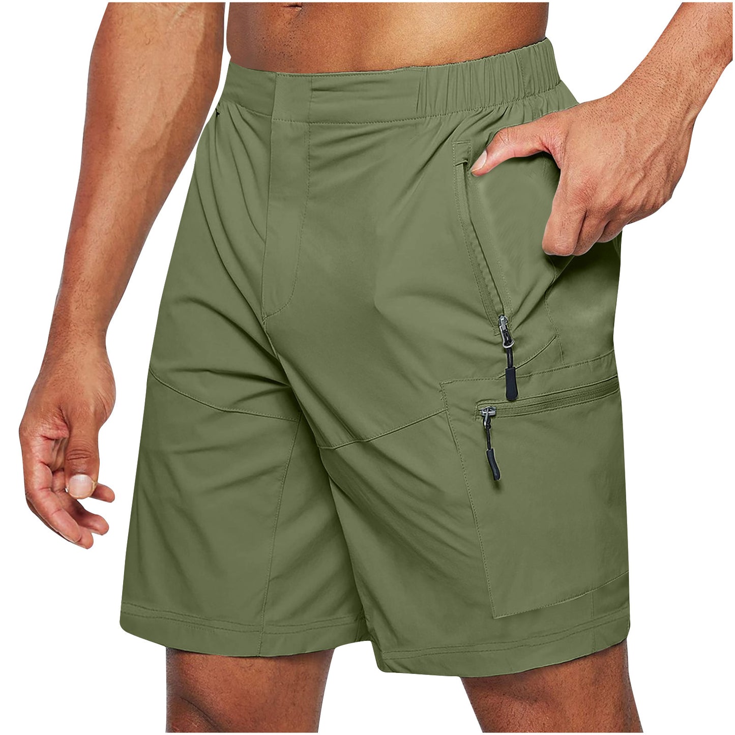 Men'S Casual Elastic Waist Strap Summer Shorts Casual