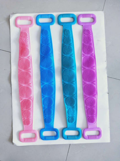 Double-sided silicone rubbing towel