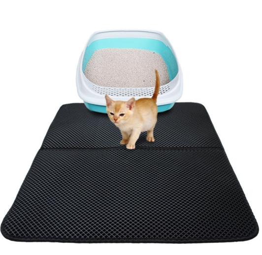 Waterproof Pet Cat Litter Mat EVA Double Layer Cat Litter Trapping