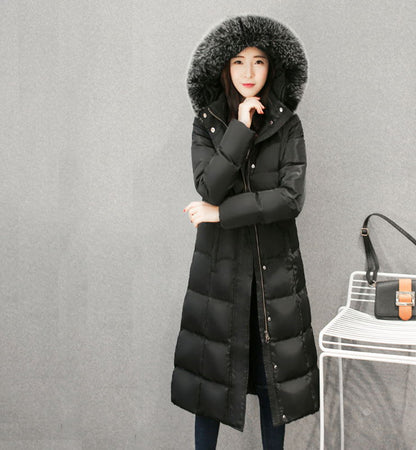 Long down jacket women