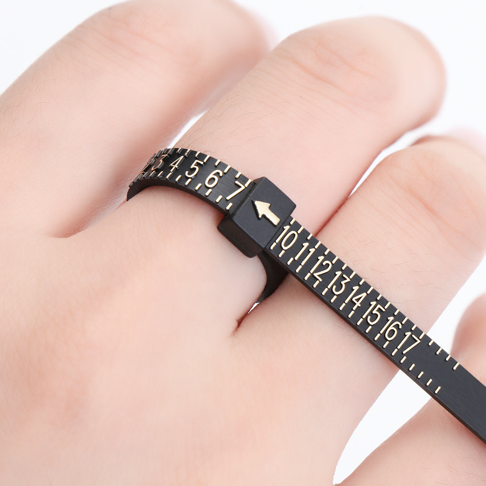 Ruler For Rings Standard Ring Measuring Ruler Finger Size Measuring Tape With Ring ...