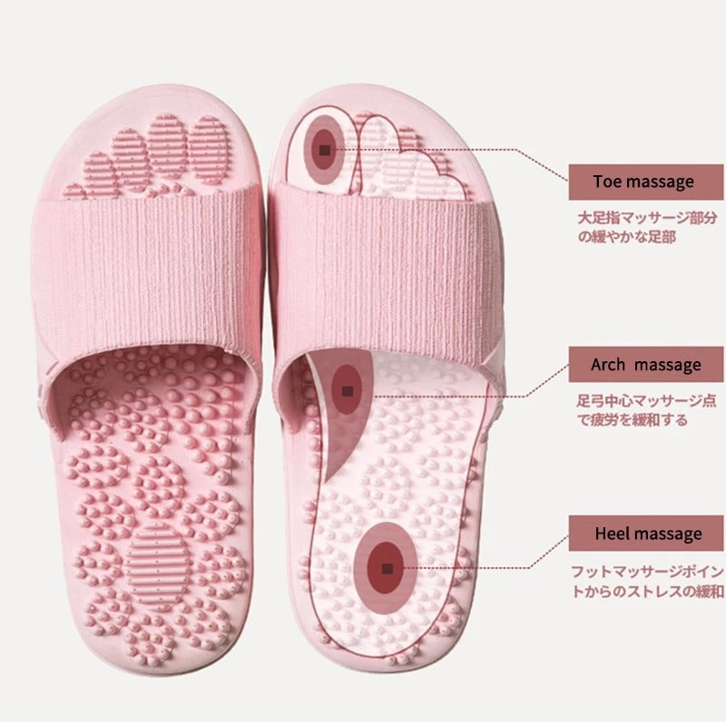 ﻿Reflexology Foot Massage Slippers Bath Slippers Tension Relief Acupuncture