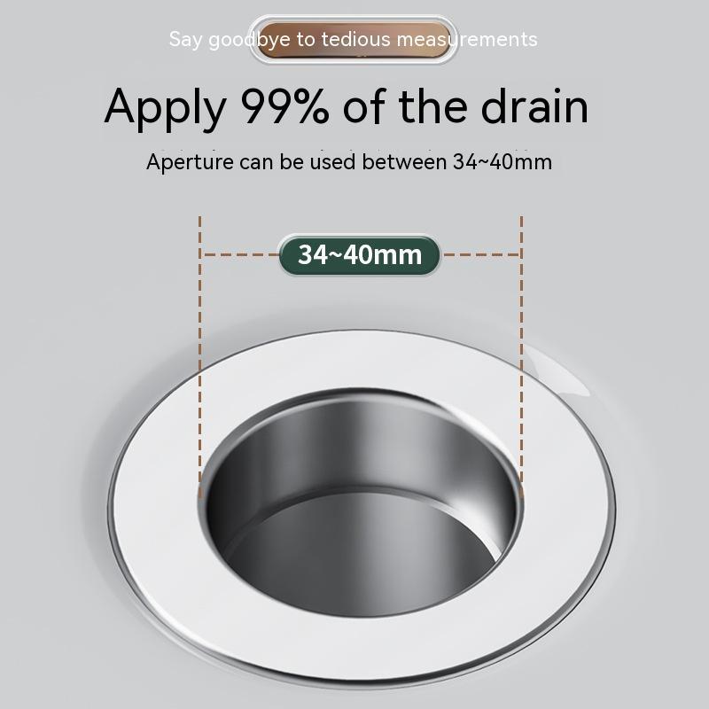 Long Pop-Up Sink Drains Filter Bathroom Press Bounce