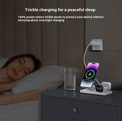 Mobile Watch Headset Folding 3-in-1 Magnetic Wireless Charger