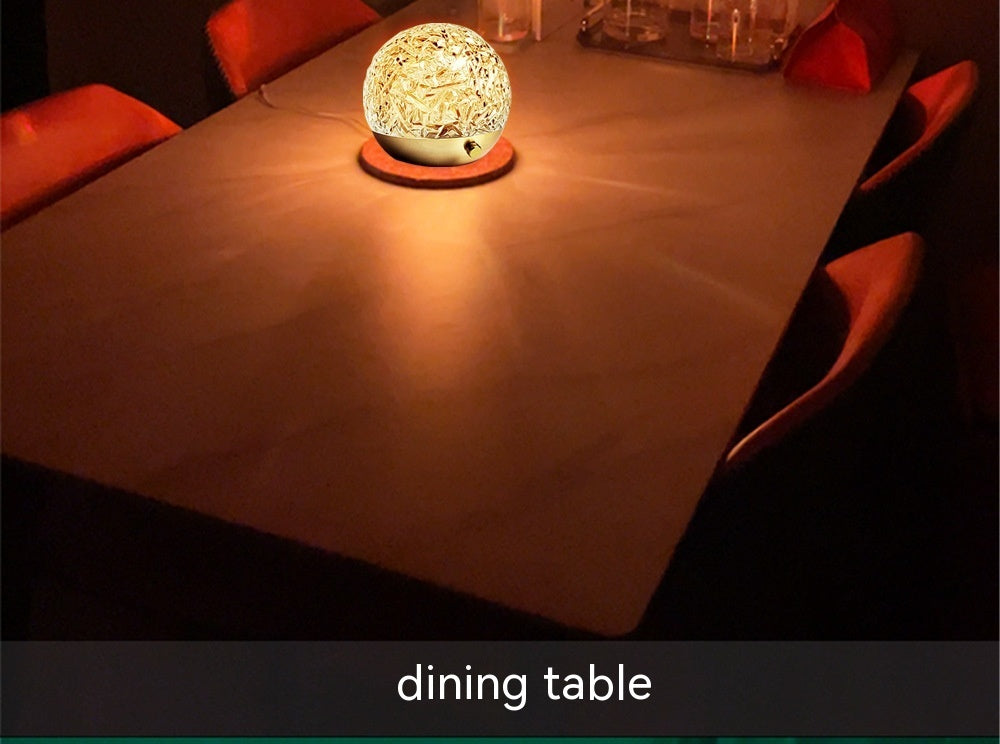 New Water Ripple Projector Night Light Crystal Mood Lamp Bedside