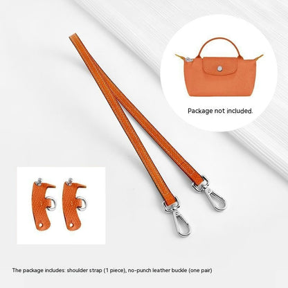 Wide Shoulder Strap Punch-free Leather Ring Crossbody