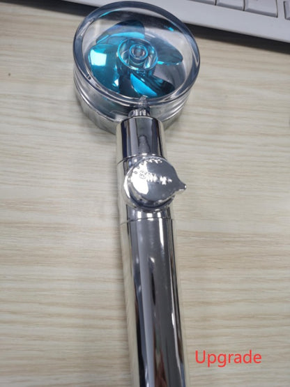 New Turbo Propeller Shower Head Water Saving High Pressure