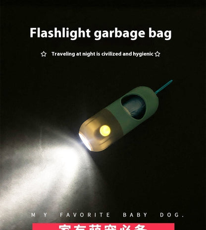 Led Light Pet Waste Bag Dispenser For Dogs Poop Scooper