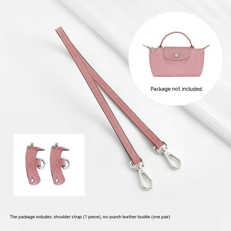 Wide Shoulder Strap Punch-free Leather Ring Crossbody