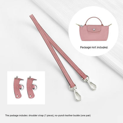 Wide Shoulder Strap Punch-free Leather Ring Crossbody